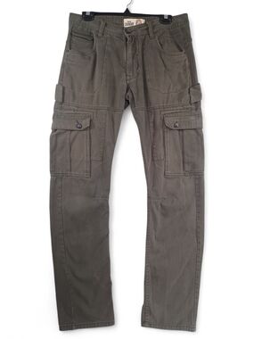 Men’s Olive Cargo Pants 32 Utility Tactical Workwear Streetwear Gorpcore Outdoor